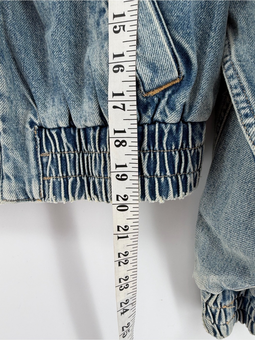Mango Denim Bomber Jacket Light Blue Size Small - Picture 4 of 6